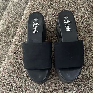 SHEIN Black Mules